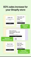 Email SMS Marketing for Shop الملصق