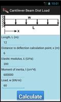 Cantilever Beam Dist Load capture d'écran 1