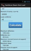 Cantilever Beam Dist Load скриншот 2