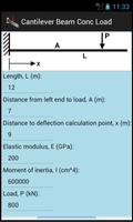 Cantilever Beam Conc Load screenshot 1