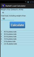 برنامه‌نما Barbell Load Calculator عکس از صفحه