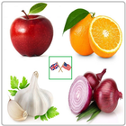 Vegetables and Fruits Vocabula icon