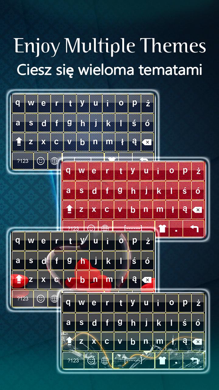Polish English Keyboard - Polish Typing with Emoji for Android