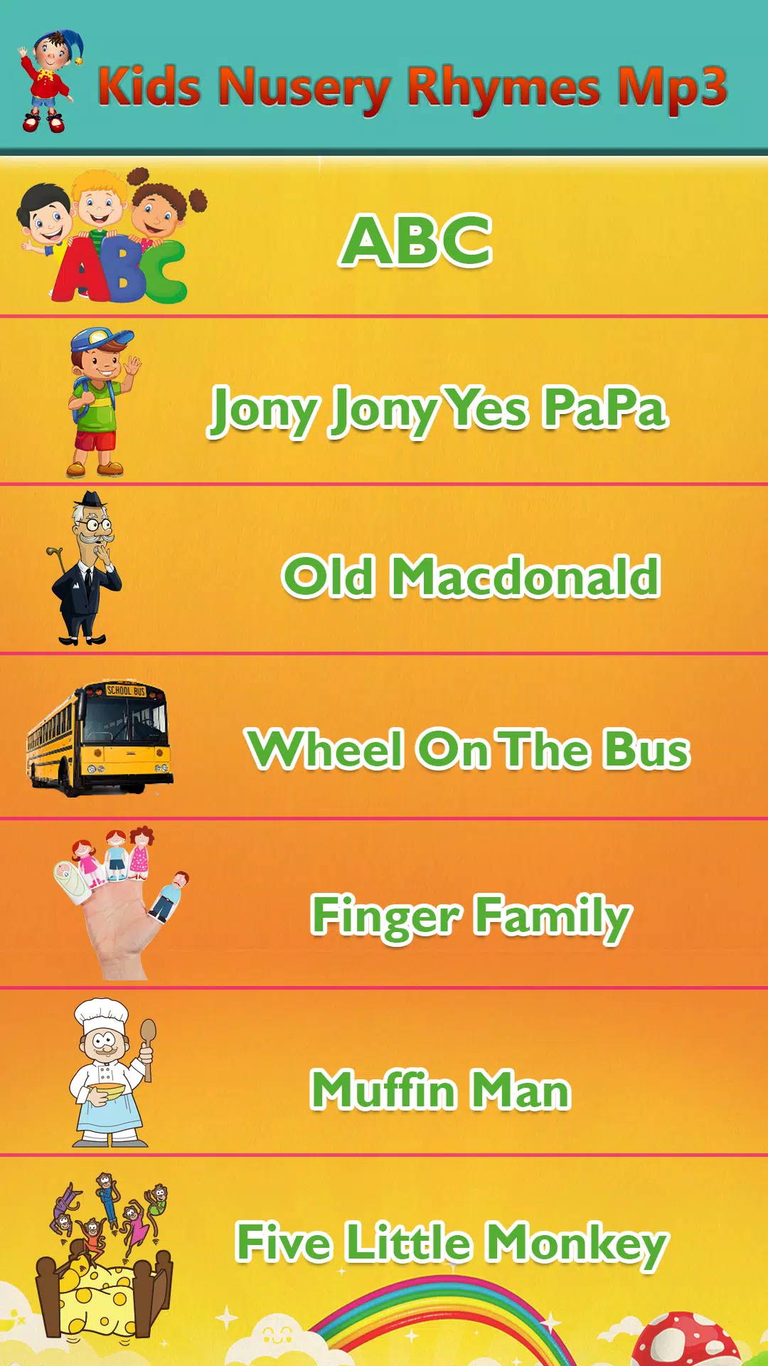 English rhymes mp3 APK for Android Download
