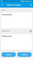 Haitian Creole - English Trans پوسٹر