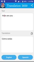 Traducteur espagnol - anglais Affiche