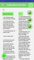 German Bible English Bible plakat
