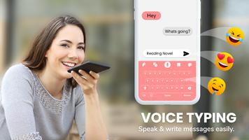 English Voice Typing Keyboard Poster