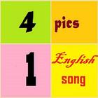 4 pics 1 english song Hit song icône