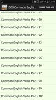 1000 Common English Verbs Affiche