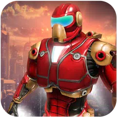Immortal Iron hero City Rescue Flying Robot Games