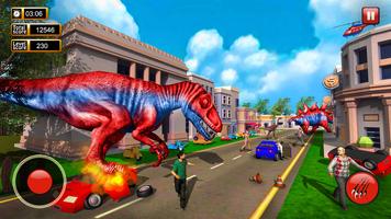 Dinosaure Jeux Ville Carnage capture d'écran 1