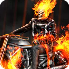Призрак велосипед Череп Rider-City Rescue пылающий