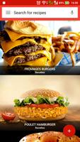 Recettes de hamburgers Affiche