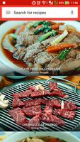 Coreano Receitas Cartaz