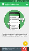 Meine Einkaufsliste Plakat