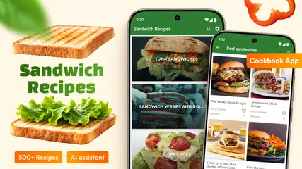 Sandwich-Rezepte: Kochbuch-App XAPK Herunterladen