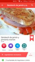 Recetas De Sándwich captura de pantalla 2