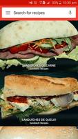Receitas de sanduíches Cartaz