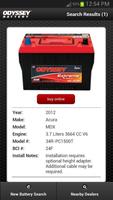 ODYSSEY® Battery Search اسکرین شاٹ 2