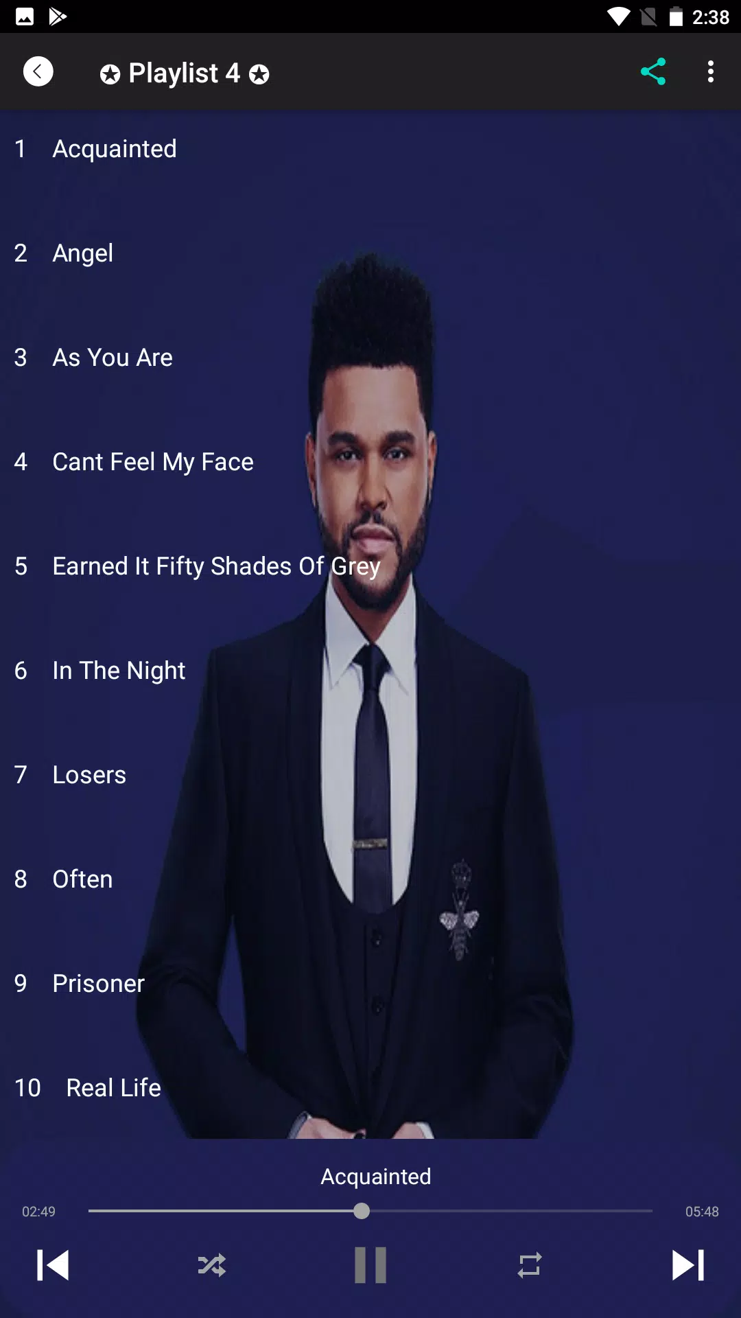 The Weeknd - Earned It APK (Android App) - Baixar Grátis