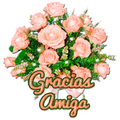 Pegatinas Gracias amor con flo