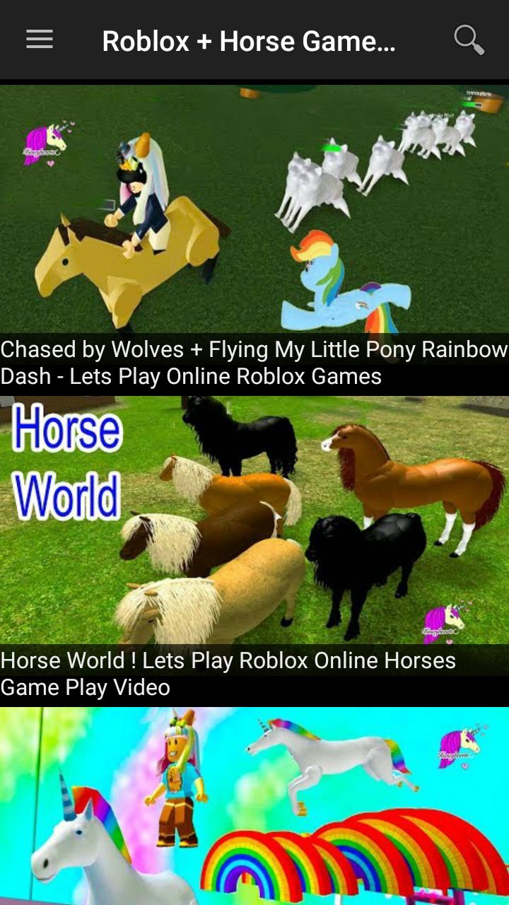 roblox horse videos