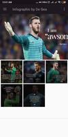 De Gea Infographic and Quotes poster