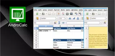 AndroCalc Spreadsheet editor f