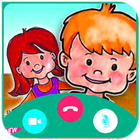 Fake call My Plаyhоmе Plus 📱 Chat + video call আইকন