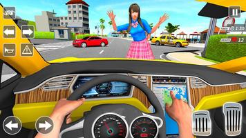 Taxi car Driving Simulator 3D imagem de tela 3
