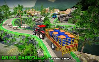 Real farming cargo tractor sim اسکرین شاٹ 1