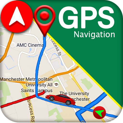 GPS ナビゲーション ＆ 地図 方向: ルート ファインダ