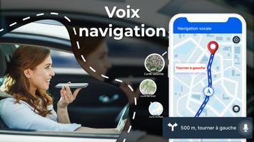 La navigation Carte Direction Affiche