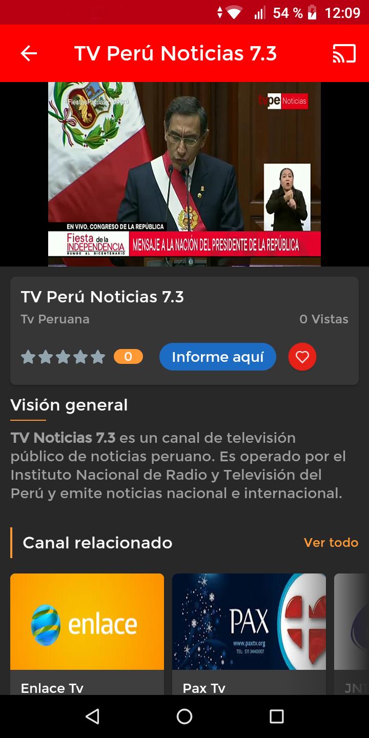 Teve peruana - television peruana en vivo for Android - APK Download