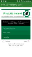 Poster First Aid Ireland Pop Quiz