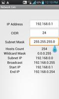 Calculateur d'IP de réseau Affiche