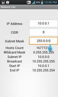 Calculateur d'IP de réseau capture d'écran 1