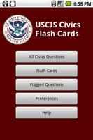 US Citizenship Civics Cards Affiche