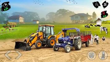 Offroad Tractor Trolly Games Cartaz