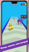 Banana Merge Cat: Run Game Cartaz