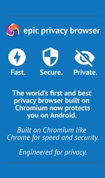 Epic隐私浏览器 - AdBlocker、Vault和免费VPN 海报