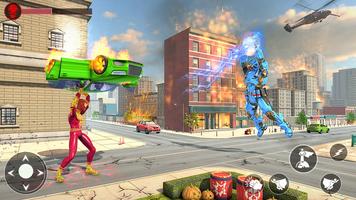 Superhero Flying:Ropehero Game screenshot 2