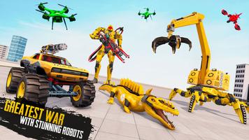 Spider Crane Robot Car 3D Game الملصق
