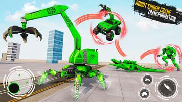 Spider Crane Robot Car 3D Game تصوير الشاشة 1
