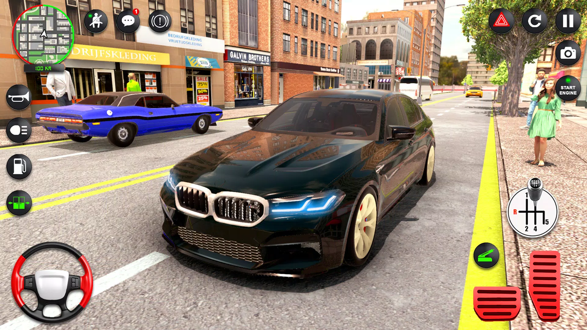 Open World Car Driving Test Simulator 3D: Modern Car Driving