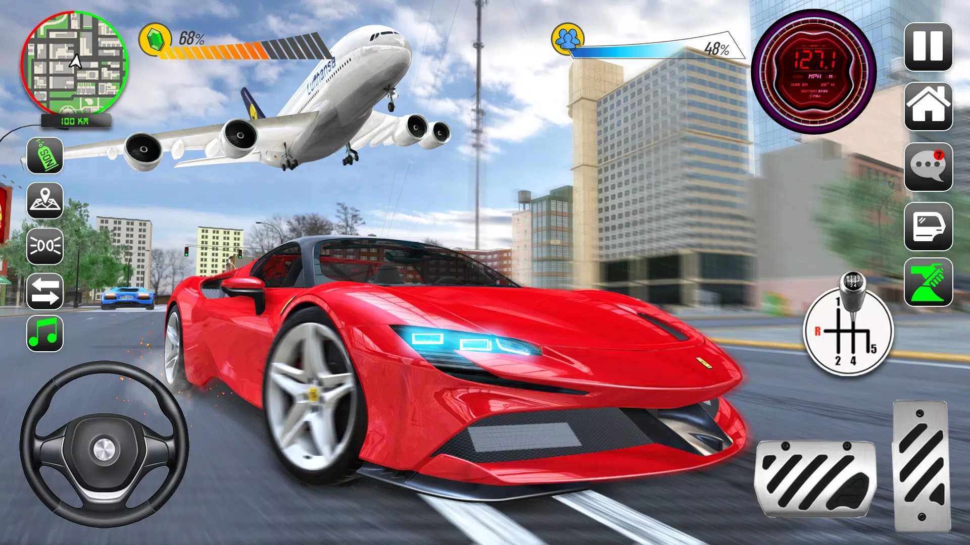 Car Driving Ferrari Simulator - Driver's License Examination Simulation -  Best Android Gameplay 