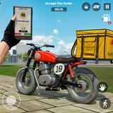 Bike Rider Food Delivery Boy icono