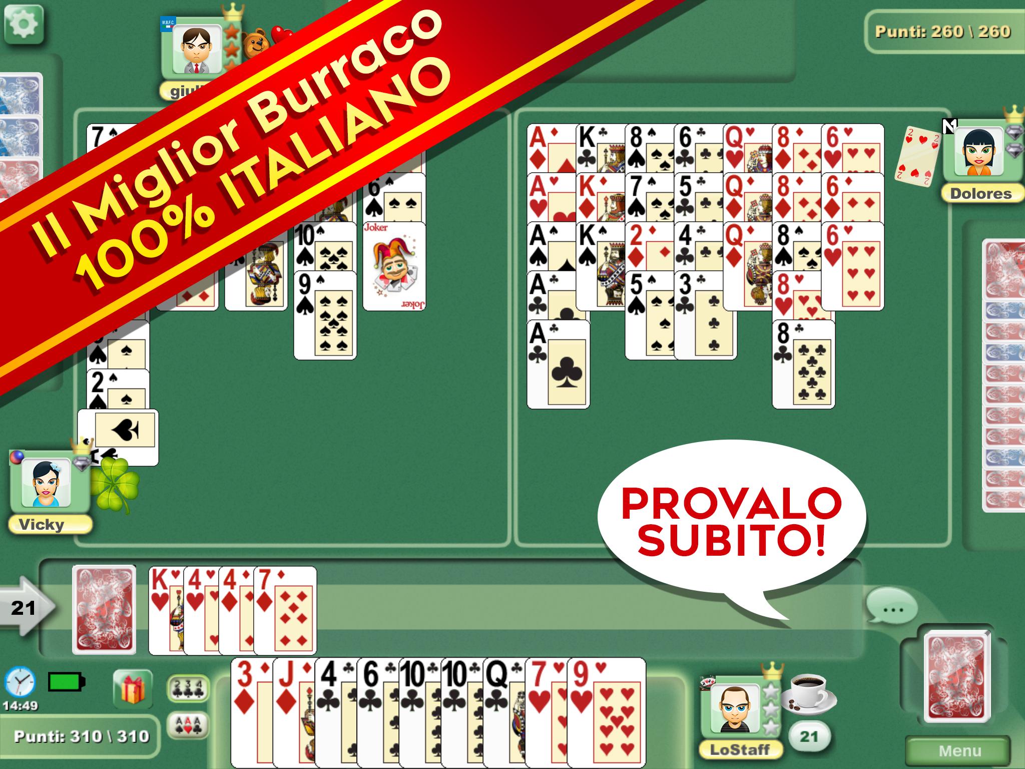 app burraco e pinelle scaricare