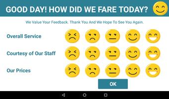 eScore Customer Service Survey App Affiche